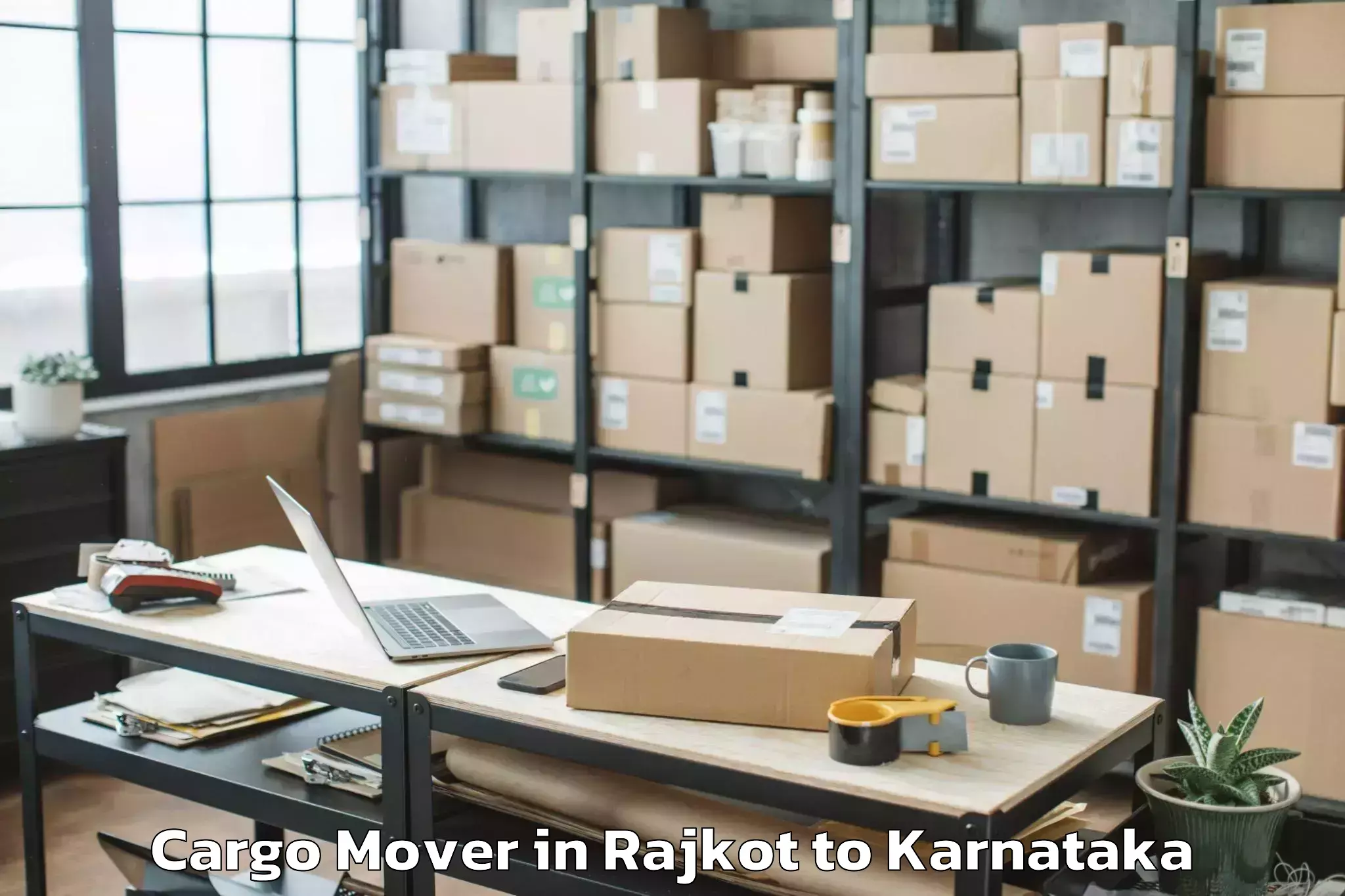 Top Rajkot to Kerur Cargo Mover Available